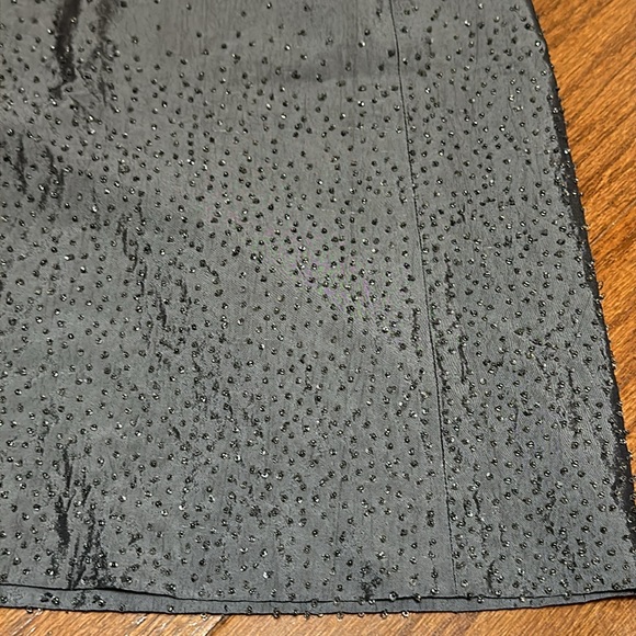 Gap vintage silver gray shimmer skirt with beading - Picture 3 of 7